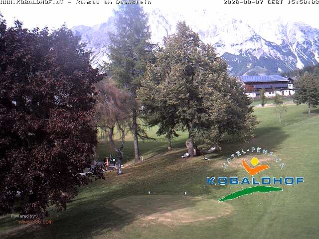 Archiv Foto Webcam Ramsau am Dachstein: Golfplatz am Kobaldhof