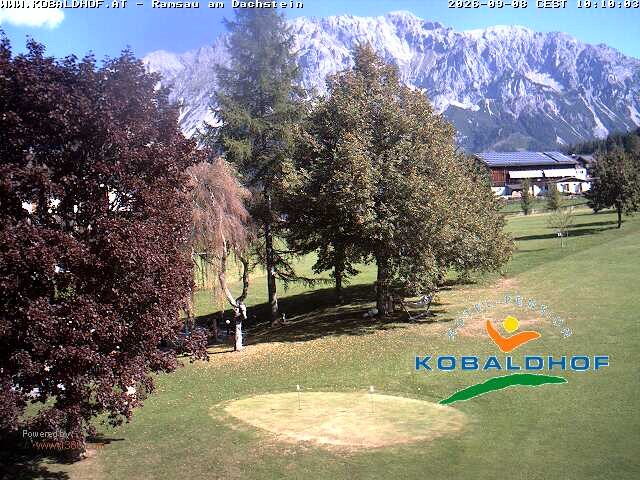 Archiv Foto Webcam Ramsau am Dachstein: Golfplatz am Kobaldhof
