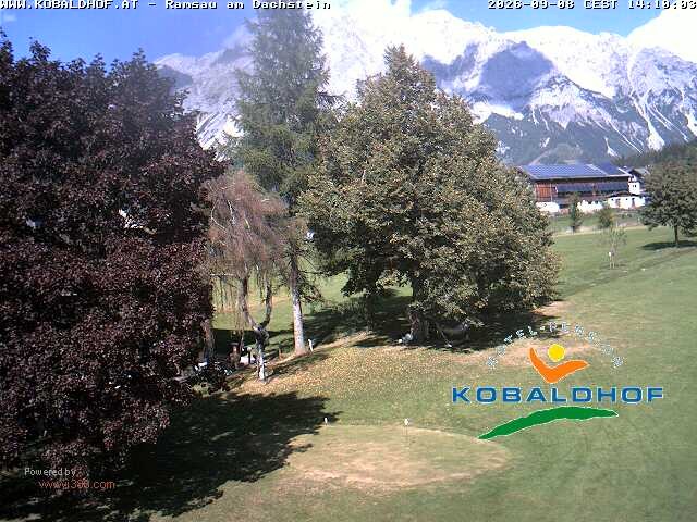 Archiv Foto Webcam Ramsau am Dachstein: Golfplatz am Kobaldhof