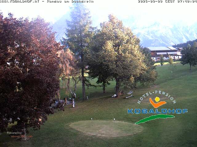 Archiv Foto Webcam Ramsau am Dachstein: Golfplatz am Kobaldhof
