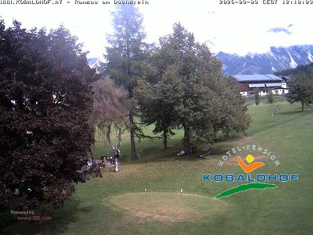 Archiv Foto Webcam Ramsau am Dachstein: Golfplatz am Kobaldhof