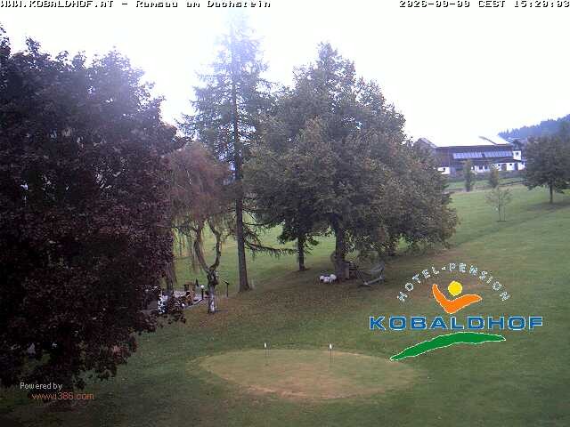 Archiv Foto Webcam Ramsau am Dachstein: Golfplatz am Kobaldhof
