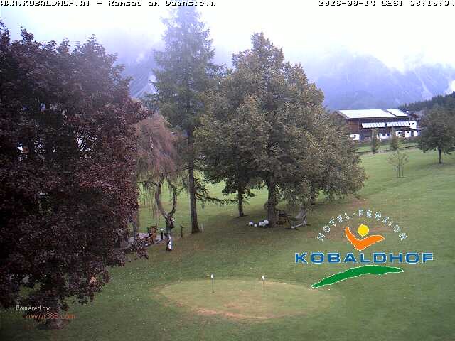 Archiv Foto Webcam Ramsau am Dachstein: Golfplatz am Kobaldhof