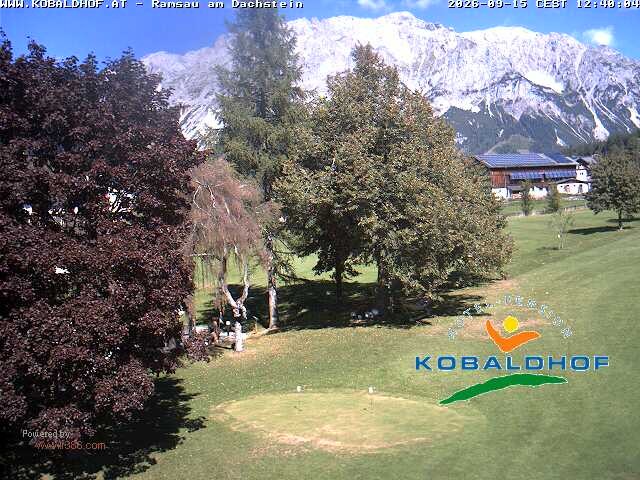 Archiv Foto Webcam Ramsau am Dachstein: Golfplatz am Kobaldhof