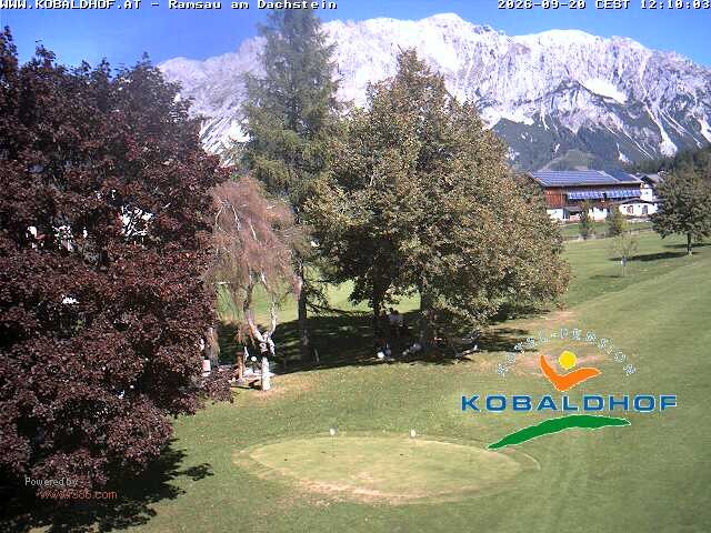 Archiv Foto Webcam Ramsau am Dachstein: Golfplatz am Kobaldhof