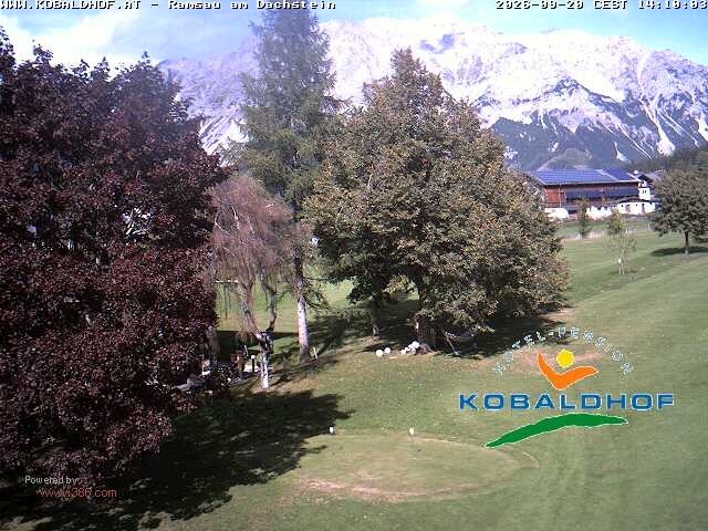 Archiv Foto Webcam Ramsau am Dachstein: Golfplatz am Kobaldhof