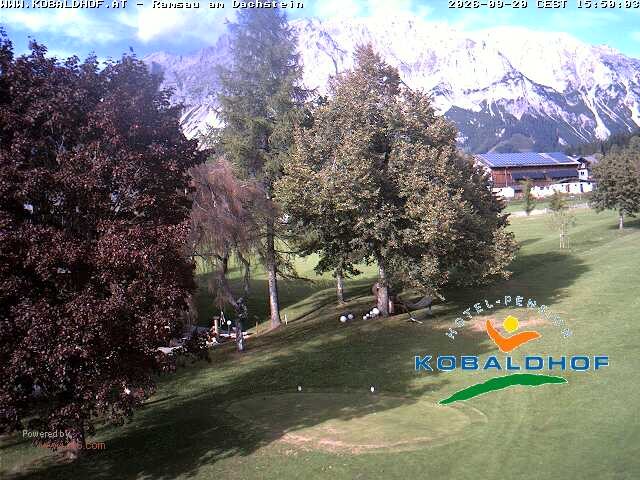 Archiv Foto Webcam Ramsau am Dachstein: Golfplatz am Kobaldhof