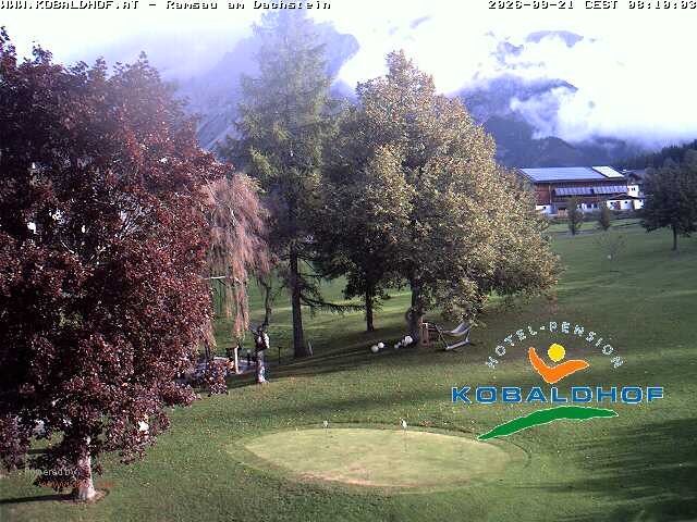 Archiv Foto Webcam Ramsau am Dachstein: Golfplatz am Kobaldhof