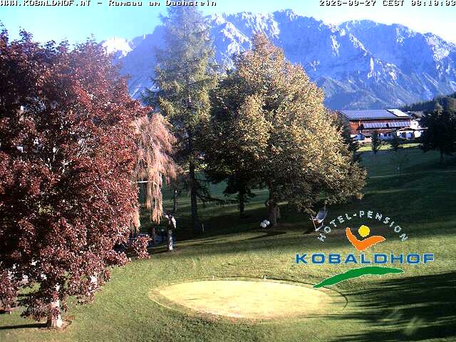 Archiv Foto Webcam Ramsau am Dachstein: Golfplatz am Kobaldhof