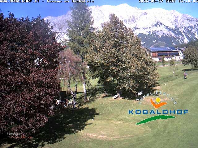 Archiv Foto Webcam Ramsau am Dachstein: Golfplatz am Kobaldhof