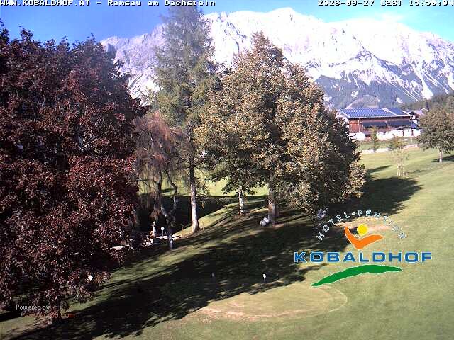 Archiv Foto Webcam Ramsau am Dachstein: Golfplatz am Kobaldhof