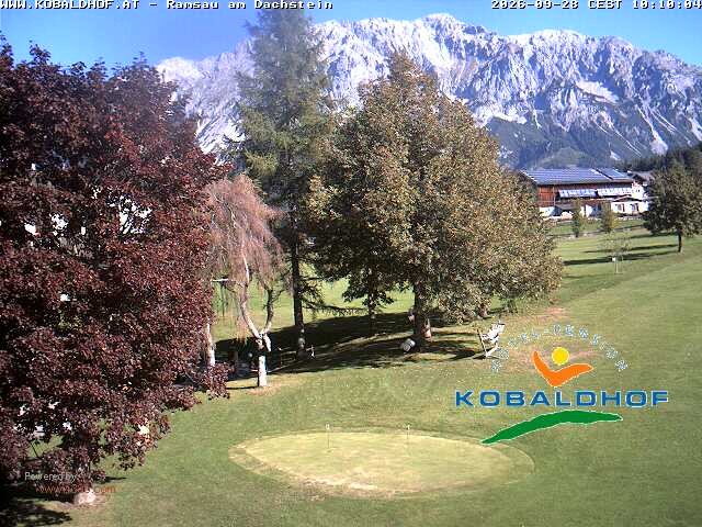 Archiv Foto Webcam Ramsau am Dachstein: Golfplatz am Kobaldhof