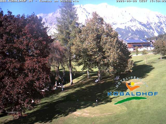 Archiv Foto Webcam Ramsau am Dachstein: Golfplatz am Kobaldhof