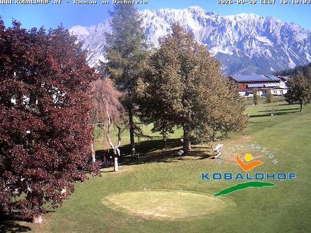 Archiv Foto Webcam Ramsau am Dachstein: Golfplatz am Kobaldhof