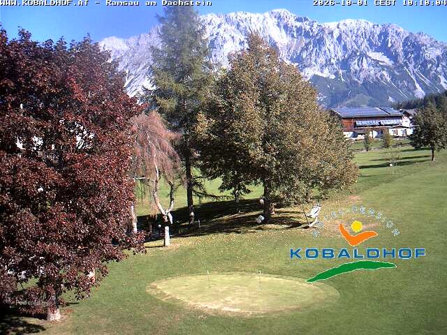 Archiv Foto Webcam Ramsau am Dachstein: Golfplatz am Kobaldhof