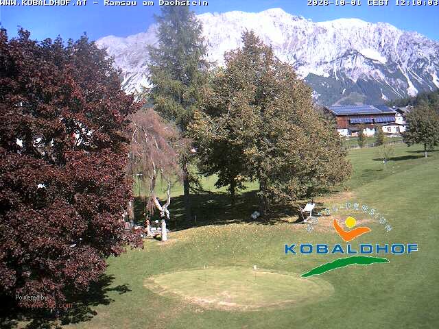 Archiv Foto Webcam Ramsau am Dachstein: Golfplatz am Kobaldhof