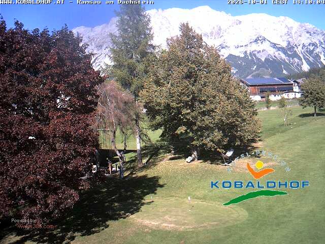 Archiv Foto Webcam Ramsau am Dachstein: Golfplatz am Kobaldhof