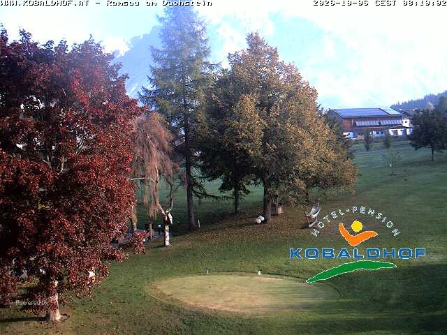 Archiv Foto Webcam Ramsau am Dachstein: Golfplatz am Kobaldhof
