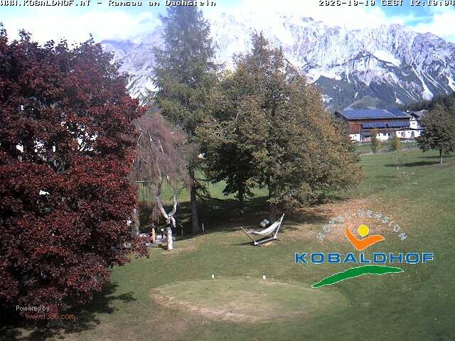 Archiv Foto Webcam Ramsau am Dachstein: Golfplatz am Kobaldhof