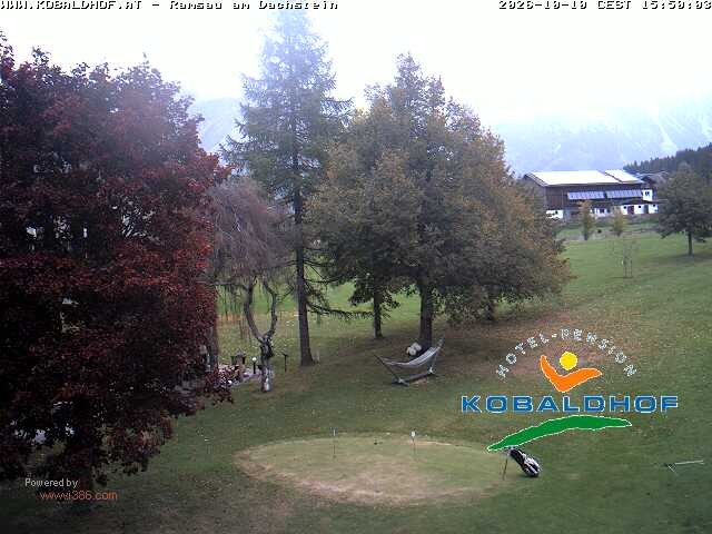 Archiv Foto Webcam Ramsau am Dachstein: Golfplatz am Kobaldhof
