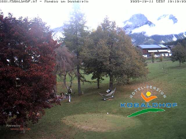 Archiv Foto Webcam Ramsau am Dachstein: Golfplatz am Kobaldhof