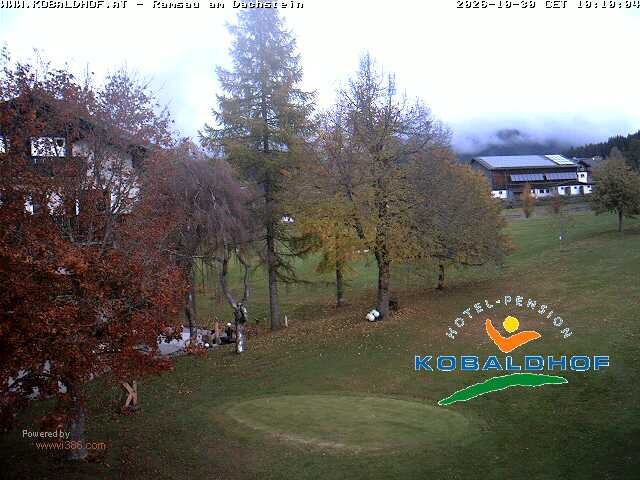 Archiv Foto Webcam Ramsau am Dachstein: Golfplatz am Kobaldhof