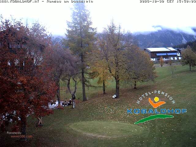 Archiv Foto Webcam Ramsau am Dachstein: Golfplatz am Kobaldhof
