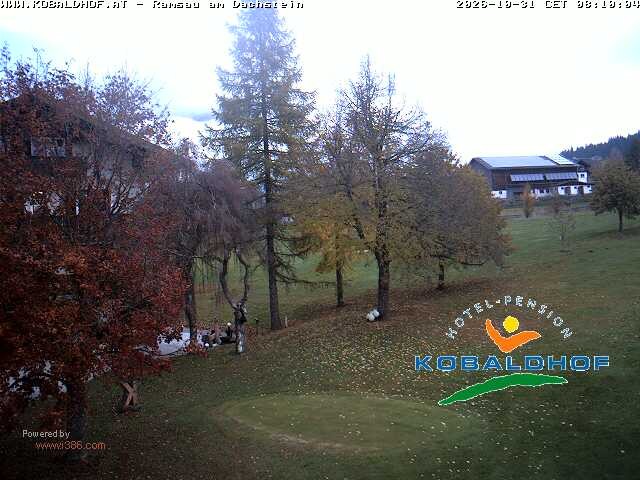 Archiv Foto Webcam Ramsau am Dachstein: Golfplatz am Kobaldhof