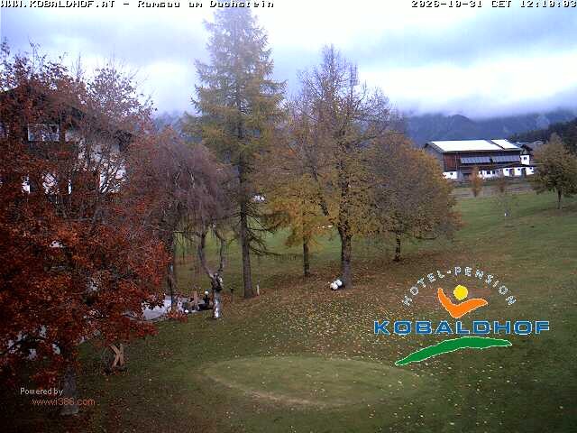Archiv Foto Webcam Ramsau am Dachstein: Golfplatz am Kobaldhof