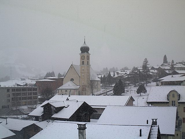 Archiv Foto Webcam Disentis/Mustér, Sogn Gions Kirche