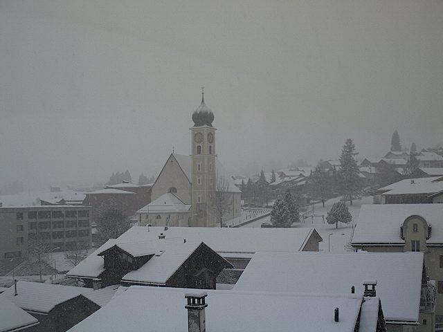 Archiv Foto Webcam Disentis/Mustér, Sogn Gions Kirche