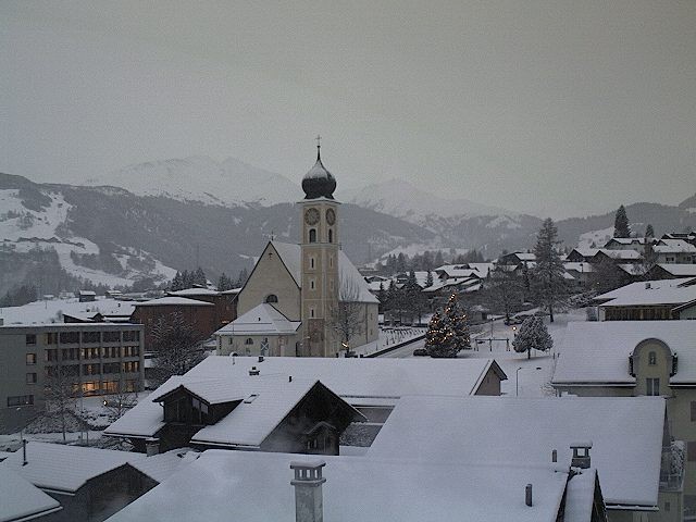 Archiv Foto Webcam Disentis/Mustér, Sogn Gions Kirche