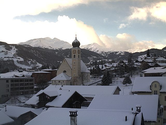 Archiv Foto Webcam Disentis/Mustér, Sogn Gions Kirche
