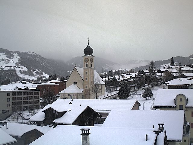 Archiv Foto Webcam Disentis/Mustér, Sogn Gions Kirche