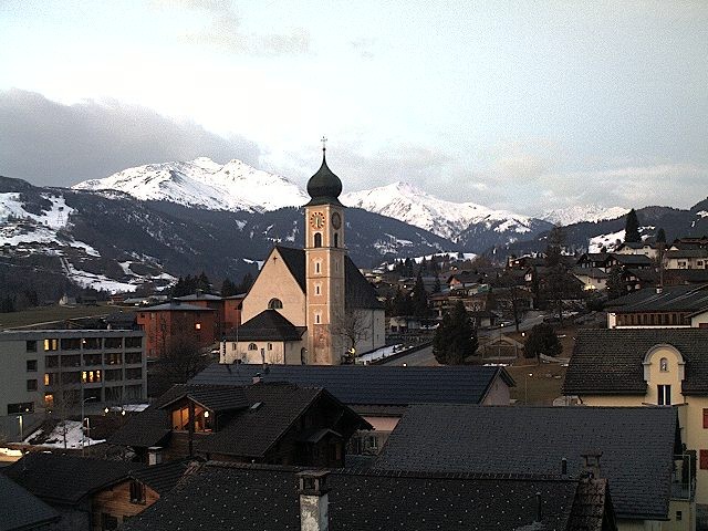 Archiv Foto Webcam Disentis/Mustér, Sogn Gions Kirche