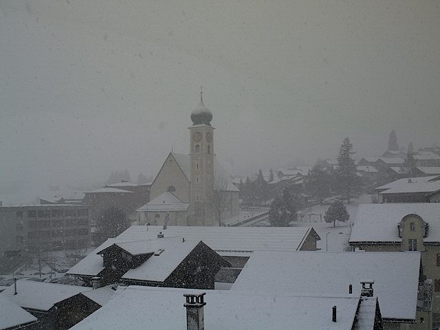 Archiv Foto Webcam Disentis/Mustér, Sogn Gions Kirche