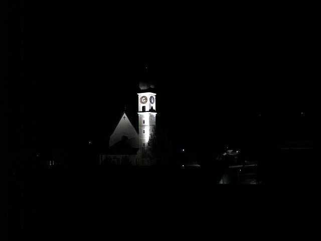 Archived image Webcam Disentis/Mustér, Sogn Gions church