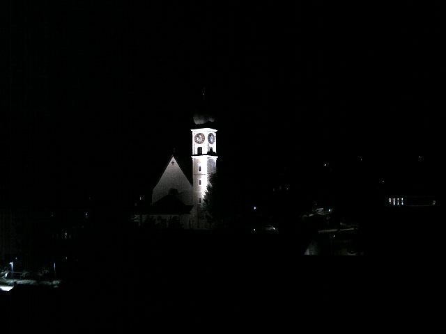 Archived image Webcam Disentis/Mustér, Sogn Gions church