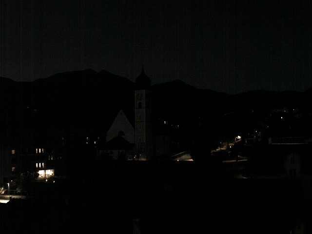 Archived image Webcam Disentis/Mustér, Sogn Gions church