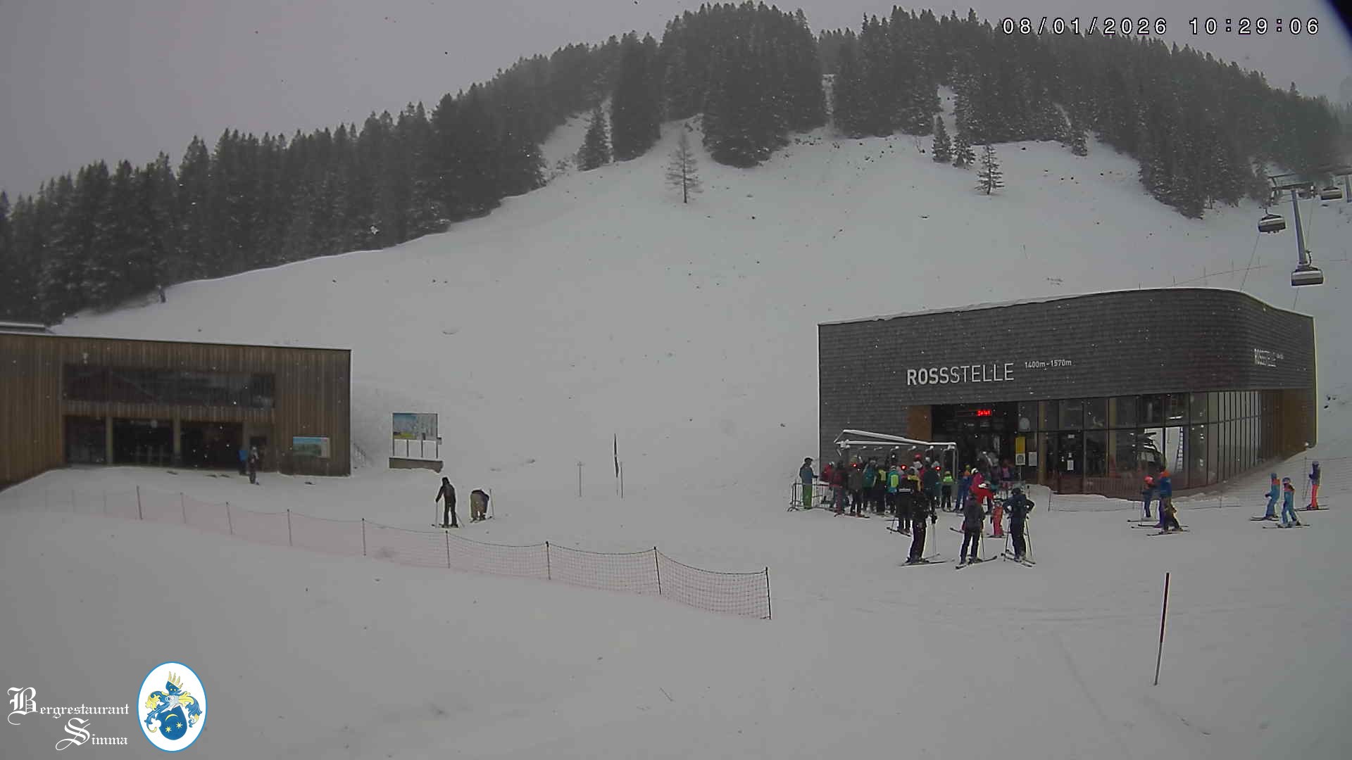 Archiv Foto Webcam Mellau: Sonnenterrasse Bergrestaurant Simma