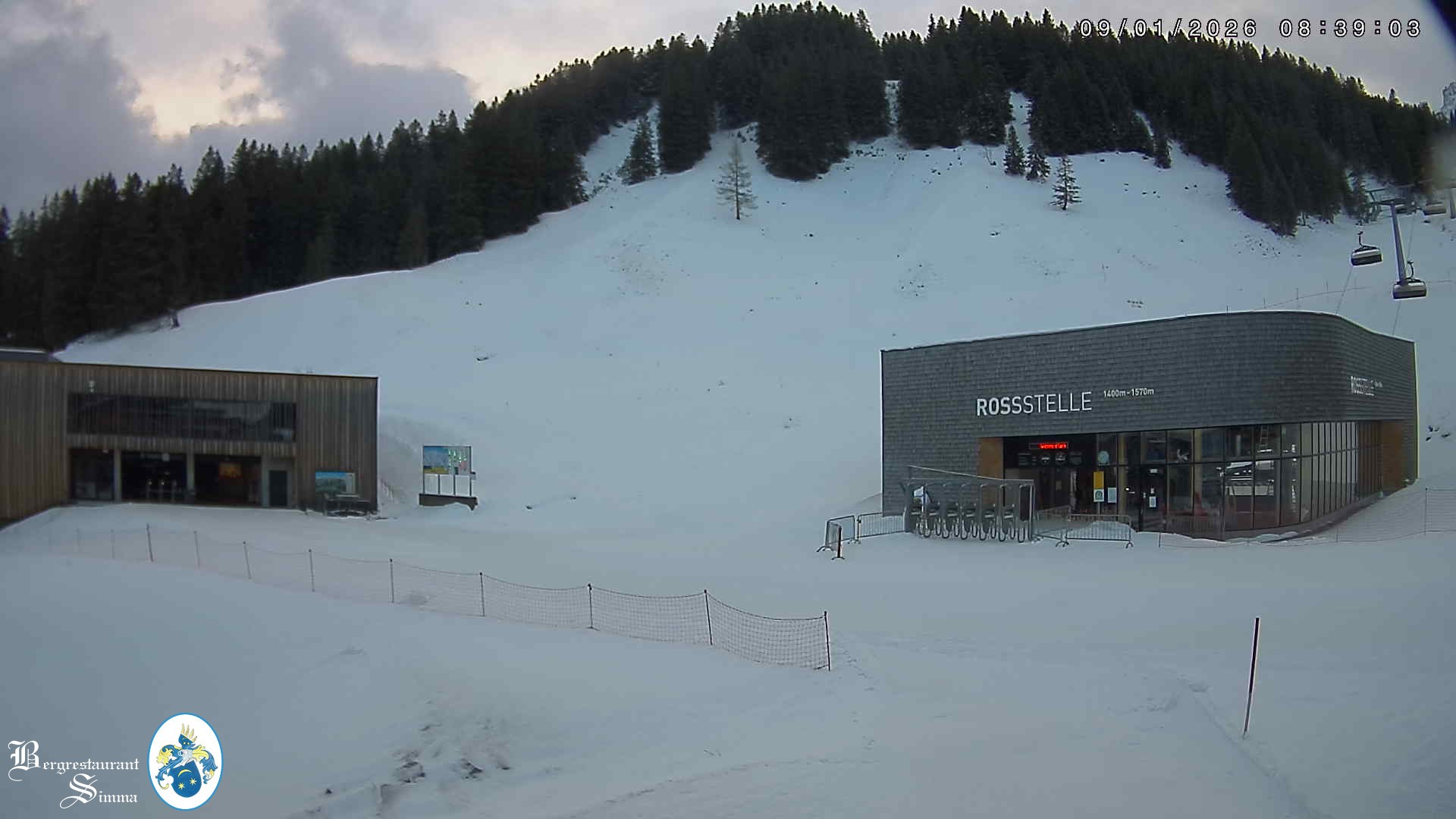 Archiv Foto Webcam Mellau: Sonnenterrasse Bergrestaurant Simma