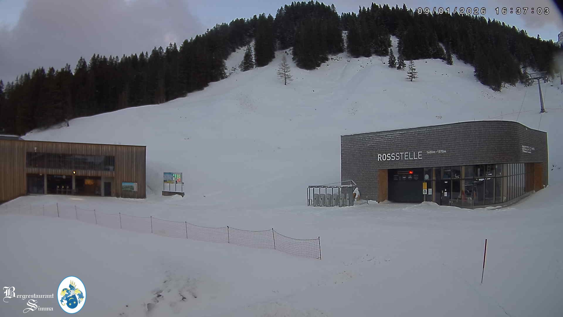 Archiv Foto Webcam Mellau: Sonnenterrasse Bergrestaurant Simma