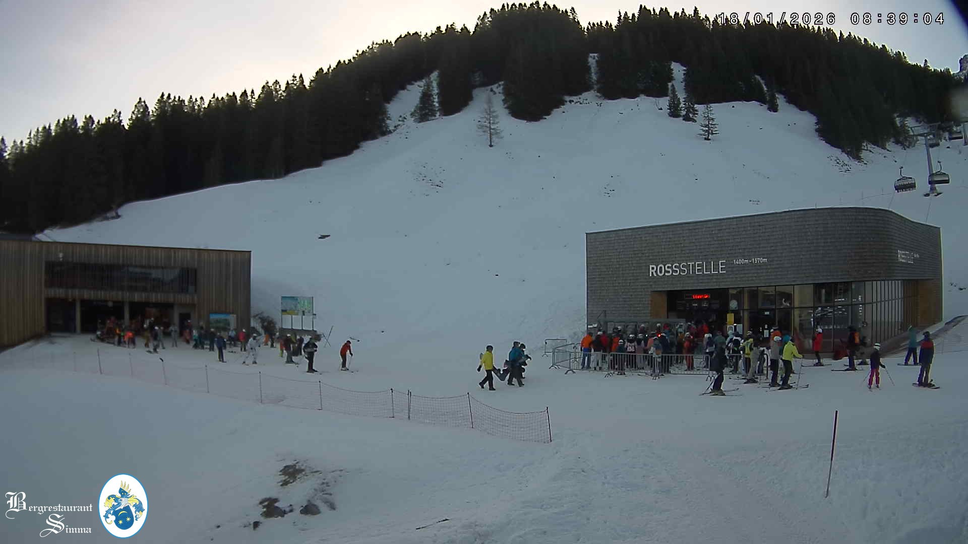 Archiv Foto Webcam Mellau: Sonnenterrasse Bergrestaurant Simma