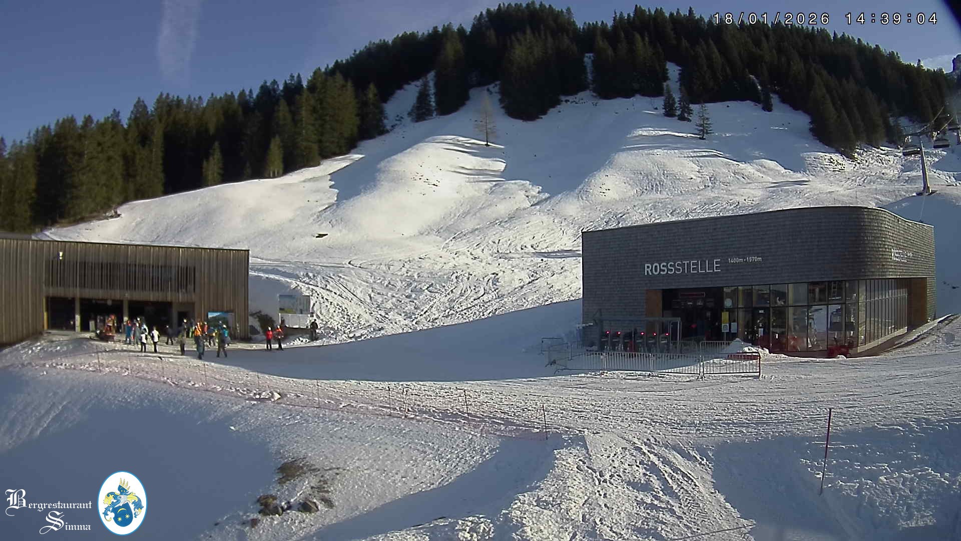 Archiv Foto Webcam Mellau: Sonnenterrasse Bergrestaurant Simma