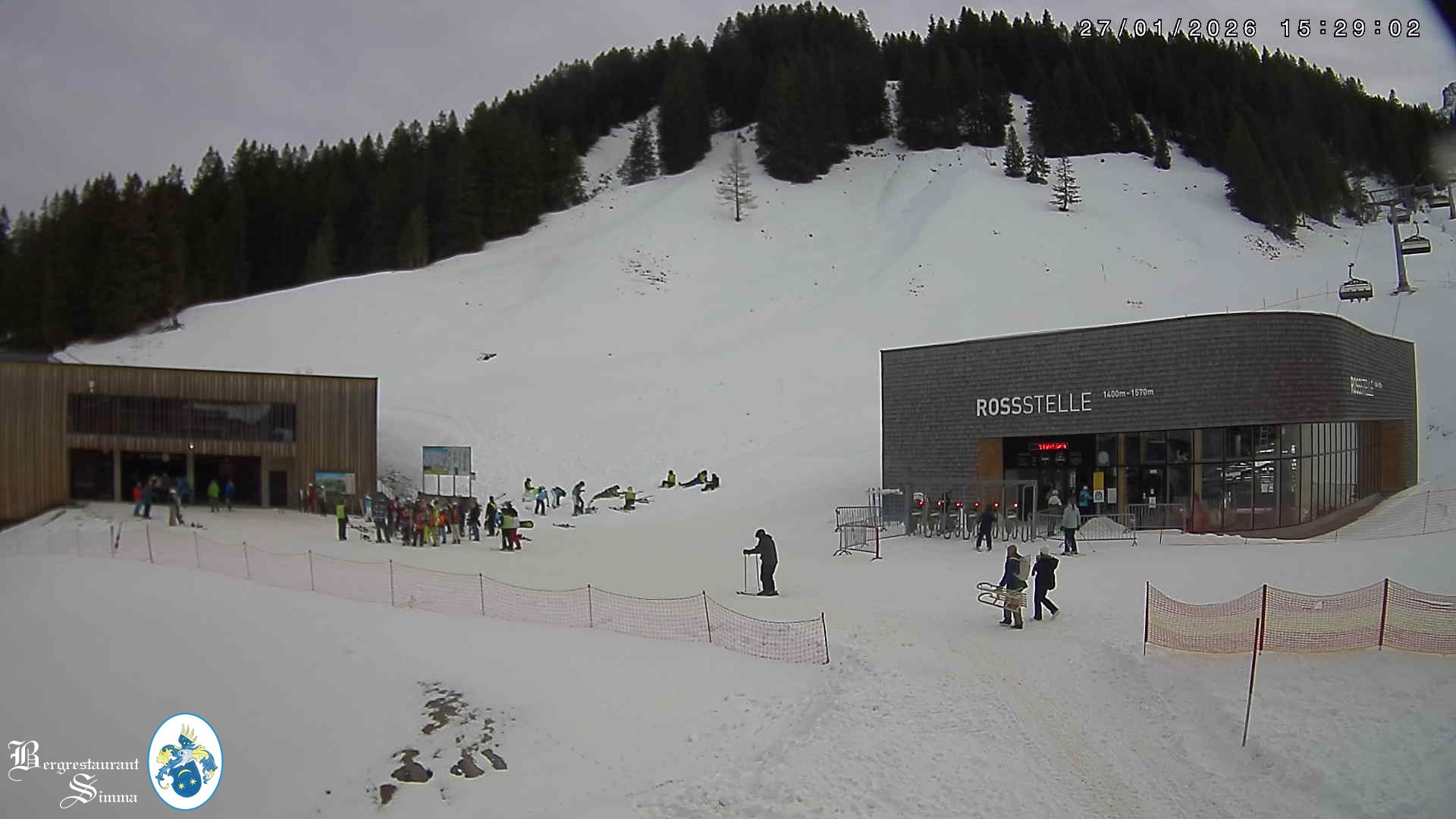 Archiv Foto Webcam Mellau: Sonnenterrasse Bergrestaurant Simma