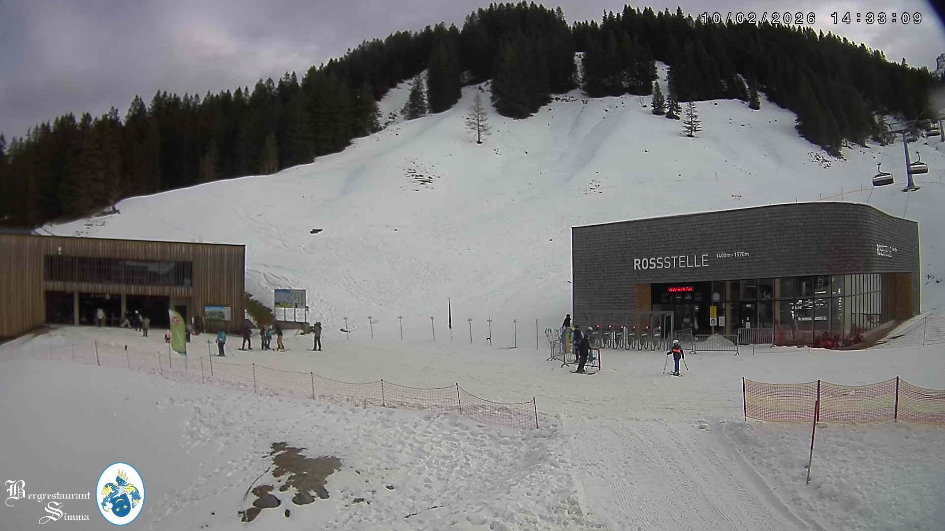 Archiv Foto Webcam Mellau: Sonnenterrasse Bergrestaurant Simma