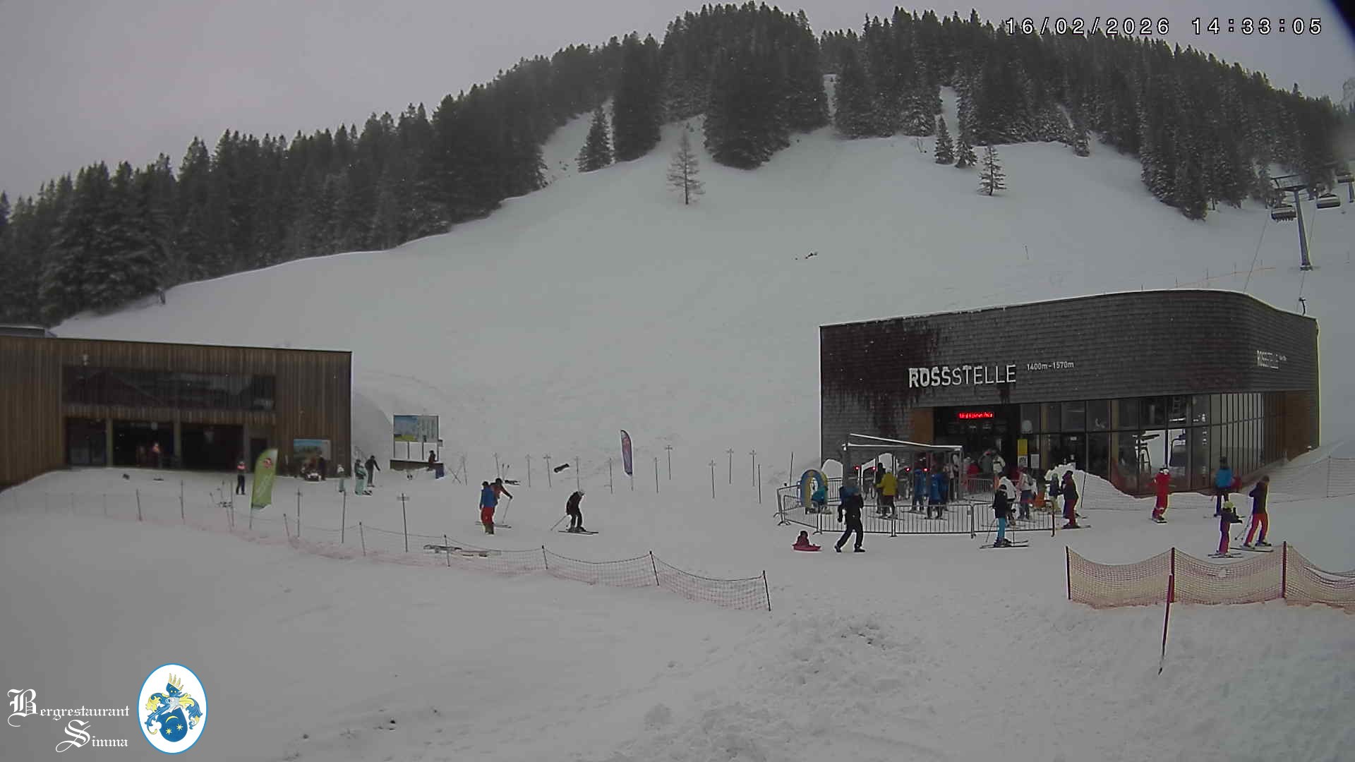 Archiv Foto Webcam Mellau: Sonnenterrasse Bergrestaurant Simma