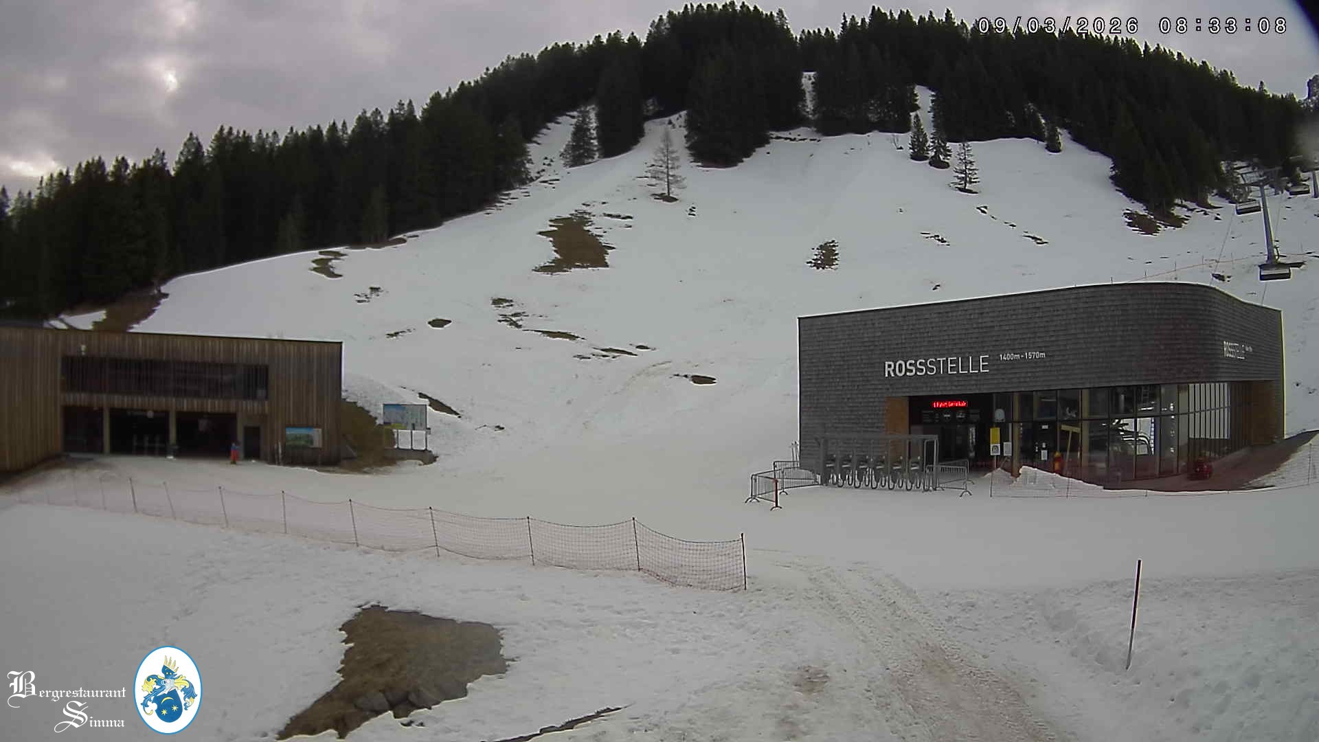 Archiv Foto Webcam Mellau: Sonnenterrasse Bergrestaurant Simma