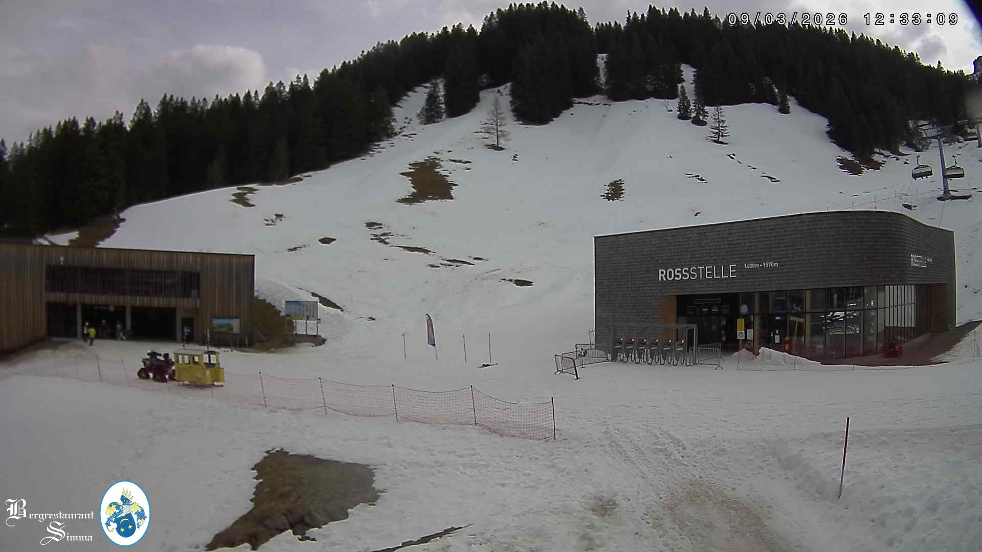 Archiv Foto Webcam Mellau: Sonnenterrasse Bergrestaurant Simma