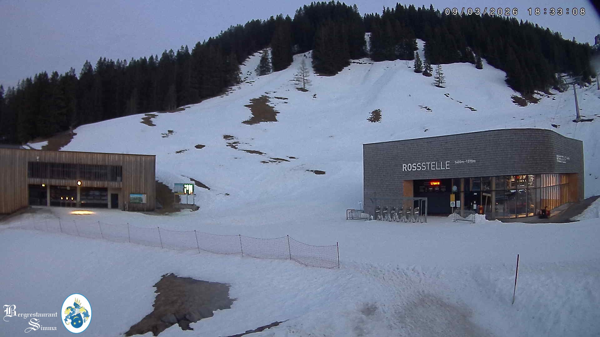 Archiv Foto Webcam Mellau: Sonnenterrasse Bergrestaurant Simma